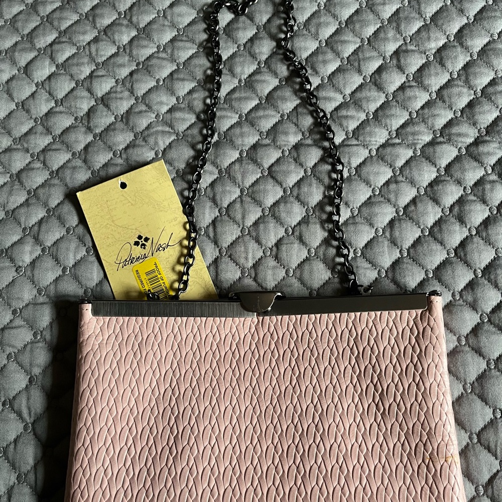 Patricia Nash coral pink clutch: crossbody - Picture 4 of 10